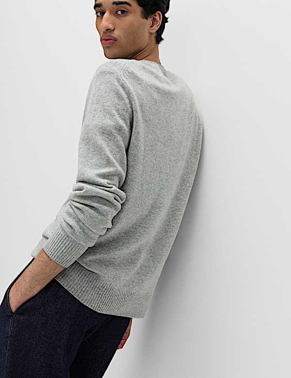 Pure Lambswool Crew Neck Jumper - US