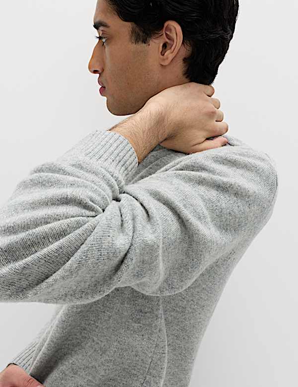 Pure Lambswool Crew Neck Jumper - US