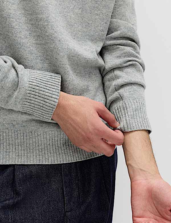 Pure Lambswool Crew Neck Jumper - US