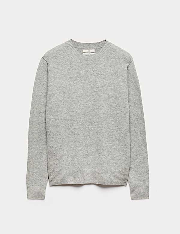 Pure Lambswool Crew Neck Jumper - US