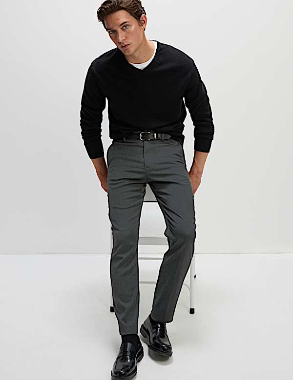 Pure Lambswool V-Neck Jumper - BE