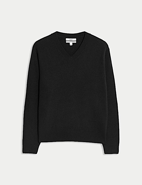 Pure Lambswool V-Neck Jumper - BE