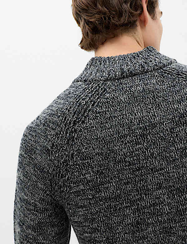 Lambswool Blend Regular Fit Half Zip Jumper - CH