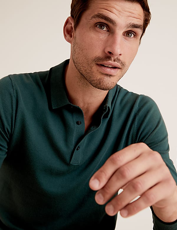 Cotton Knitted Polo Shirt
