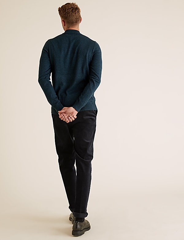 Regular Fit Cotton Velvet Blazer