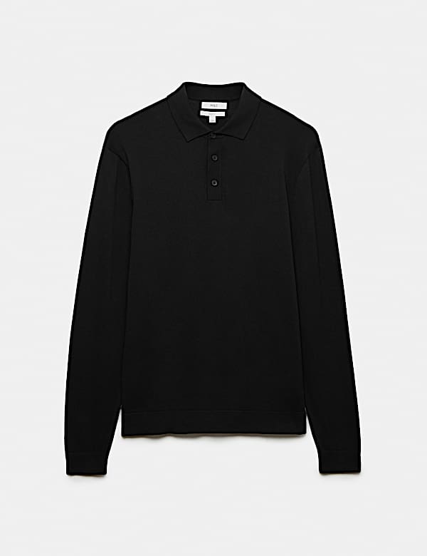 Pure Cotton Knitted Polo Shirt - AU