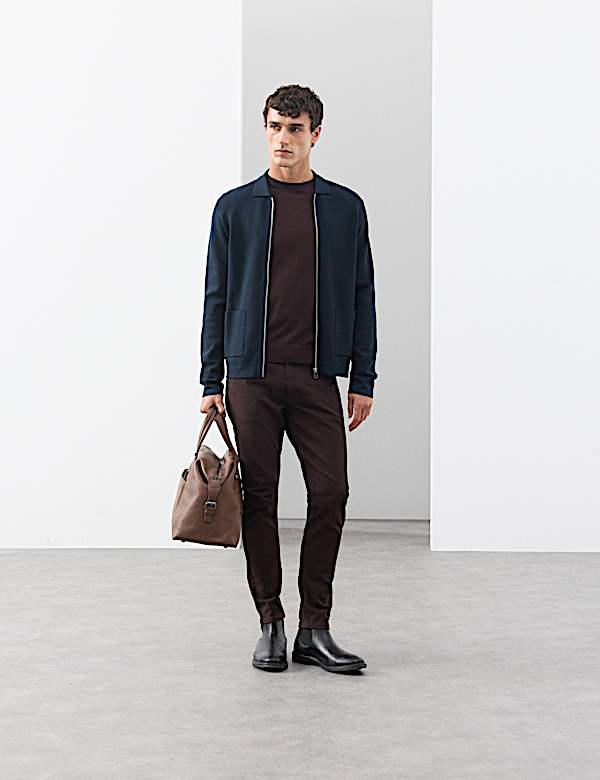 Milano-knit Zip up Knitted Jacket - PL