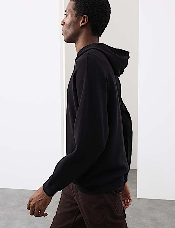 Milano Stitch Knitted Hoodie - BE