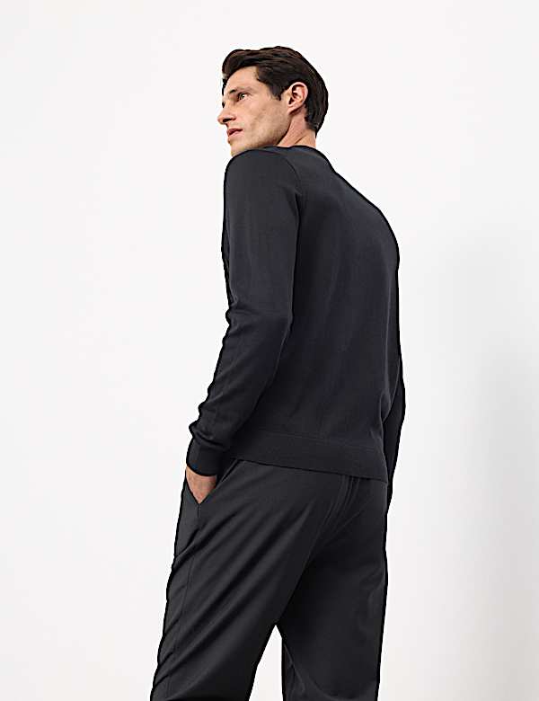 Mercerised Cotton Geometric Half Zip Polo - CA