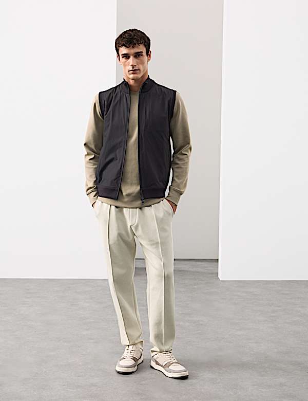 אפודה ספורטיבית סרוגה משני סוגי בד - IL