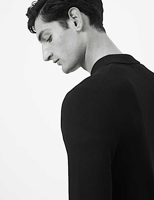 Milano Knit Relaxed Half Zip Polo Shirt - CA