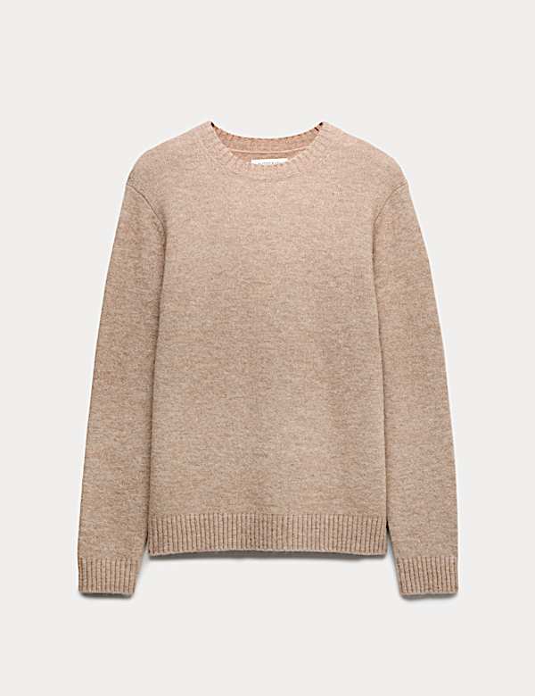 Merino Mohair Blend Relaxed Crew Jumper - IL