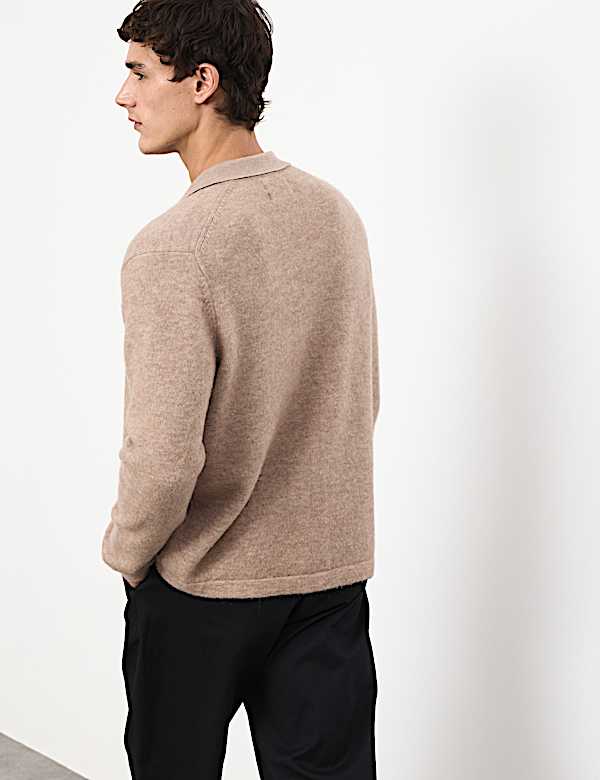 Merino Mohair Blend Cardigan - AU