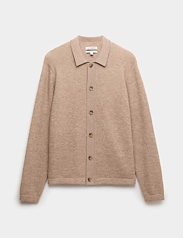 Merino Mohair Blend Cardigan - AU