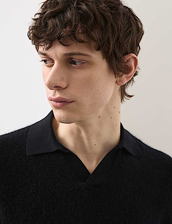 Merino Mohair Blend Block Striped Jumper - CA