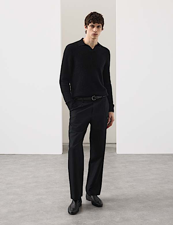 Merino Mohair Blend Block Striped Jumper - CA