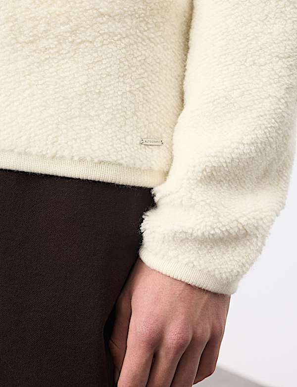 Teksturowany kardigan 100% wełny merino - PL