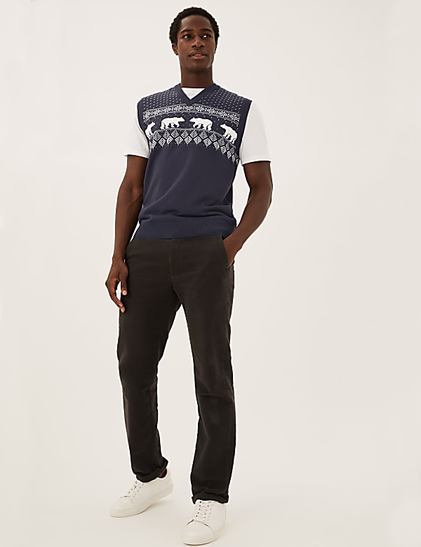 Polar Bear Fair Isle Sleeveless Jumper