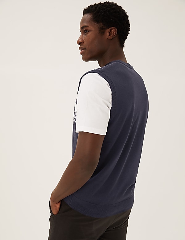 Polar Bear Fair Isle Sleeveless Jumper