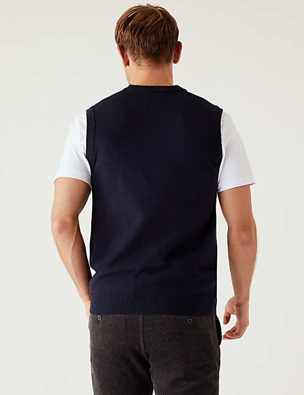 Sleeveless Penguin V-Neck Christmas Jumper
