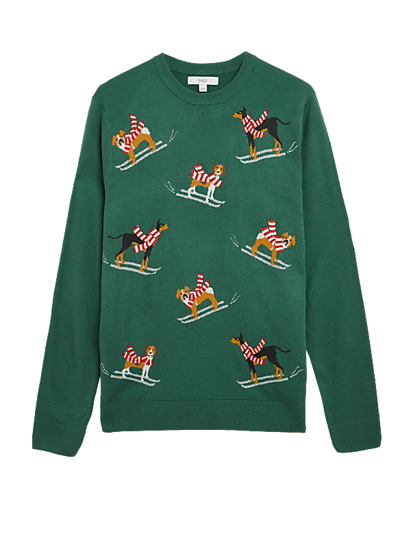Dog Christmas Crew Neck Jumper