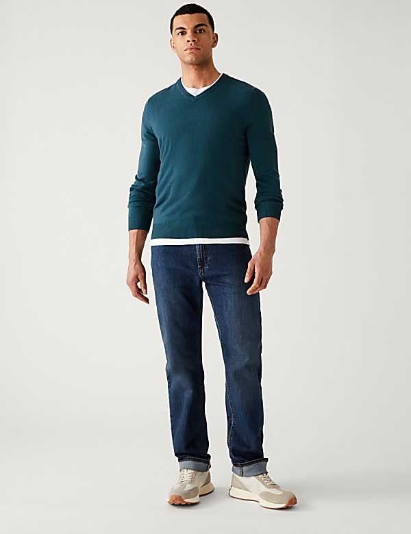 Pure Acrylic Plain V-Neck Cardigans