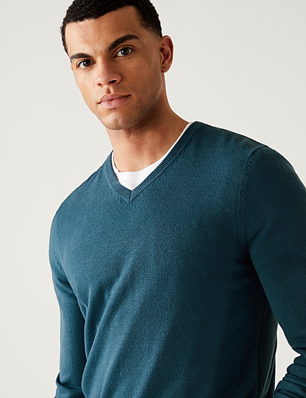 Pure Acrylic Plain V-Neck Cardigans