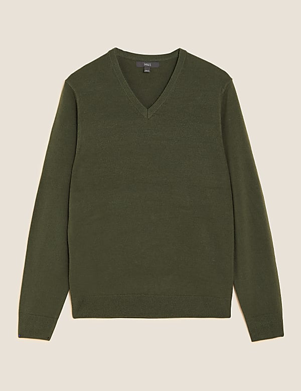 Pure Acrylic Plain V-Neck Cardigans