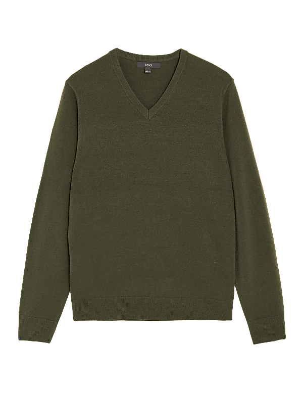 Pure Acrylic Plain V-Neck Cardigans