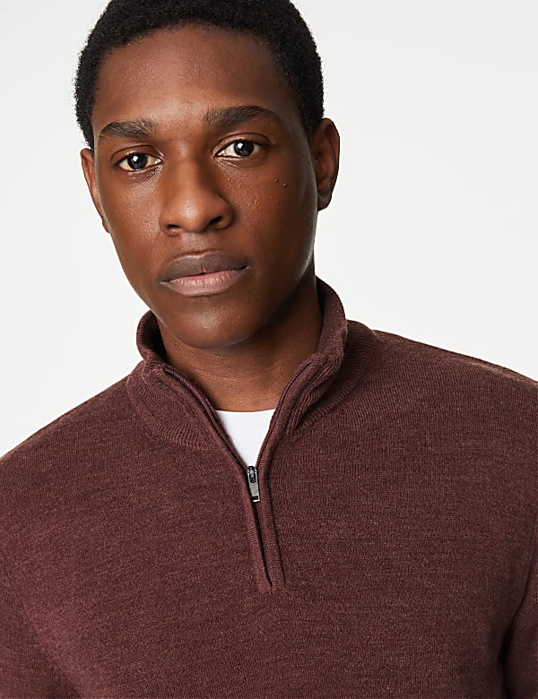 Pure Acrylic Plain High Neck Jumper