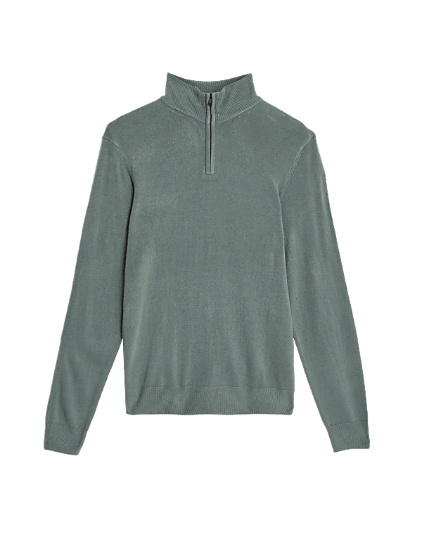 Pure Acrylic Plain High Neck Jumper