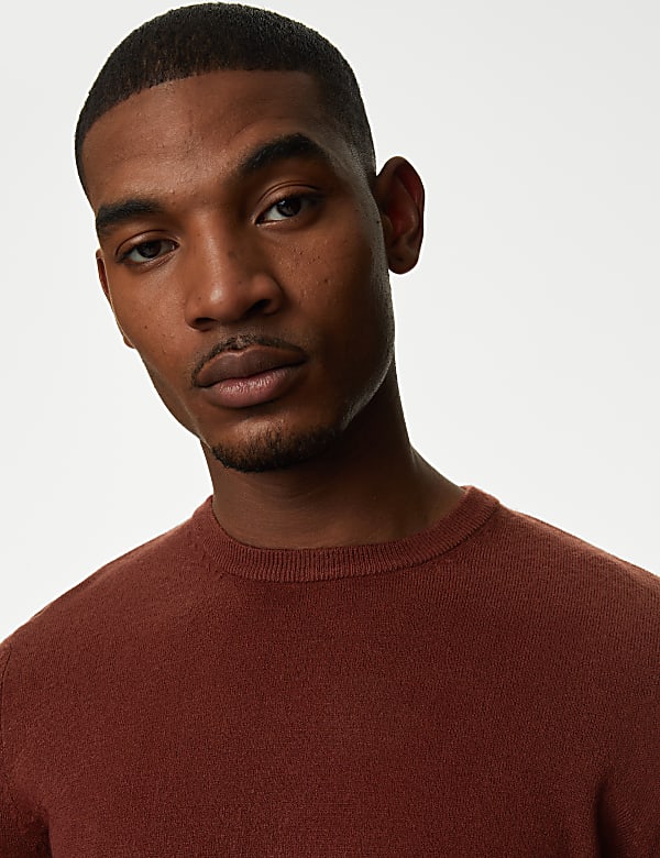 Pure Acrylic Stripes Round Neck Jumper