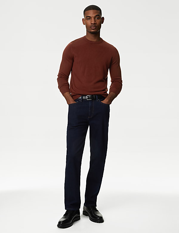 Pure Acrylic Stripes Round Neck Jumper