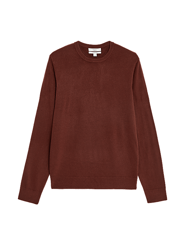 Pure Acrylic Stripes Round Neck Jumper