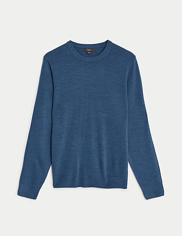 Pure Acrylic Stripes Round Neck Jumper