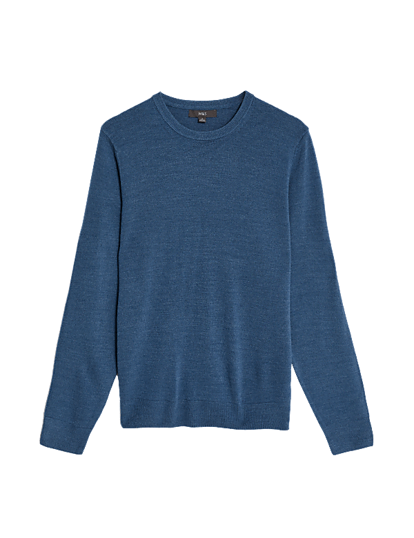 Pure Acrylic Stripes Round Neck Jumper