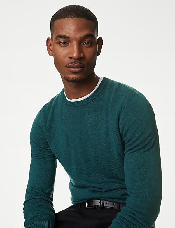 Pure Acrylic Stripes Round Neck Jumper