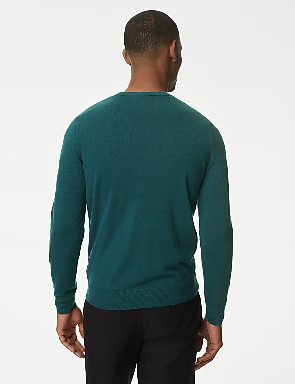 Pure Acrylic Stripes Round Neck Jumper