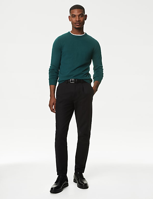 Pure Acrylic Stripes Round Neck Jumper