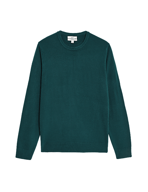 Pure Acrylic Stripes Round Neck Jumper