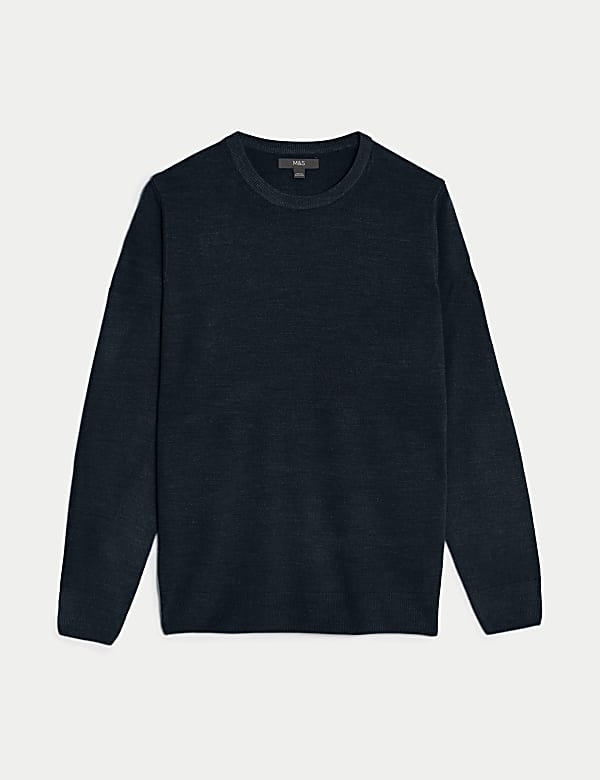 Marks Spencer Cashmilon Crew Neck Jumper Charcoal XS REG