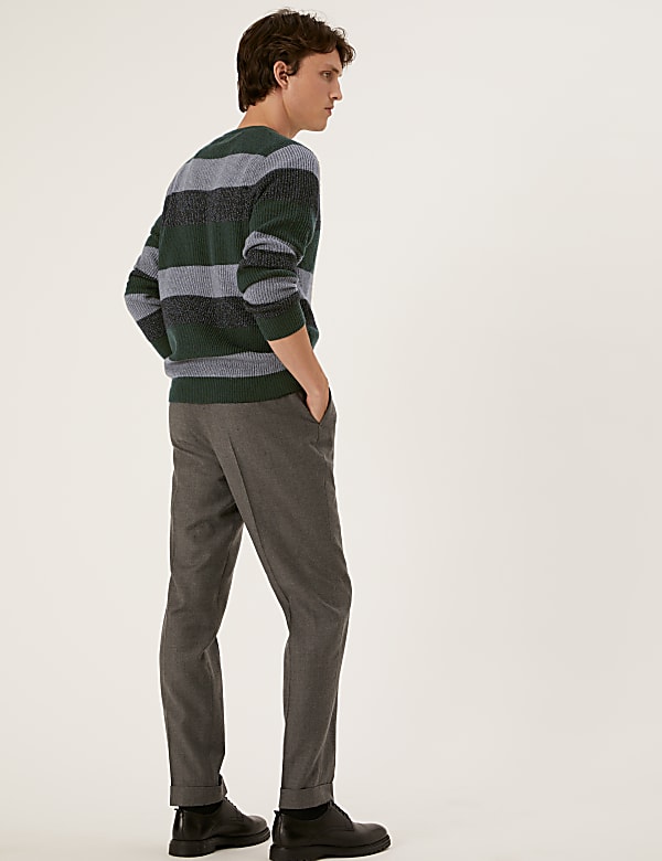 Supersoft Striped Crew Neck Jumper