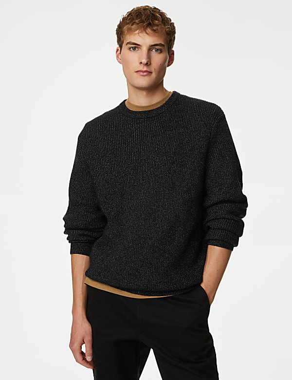 Marks and spencer crew neck jumper on sale