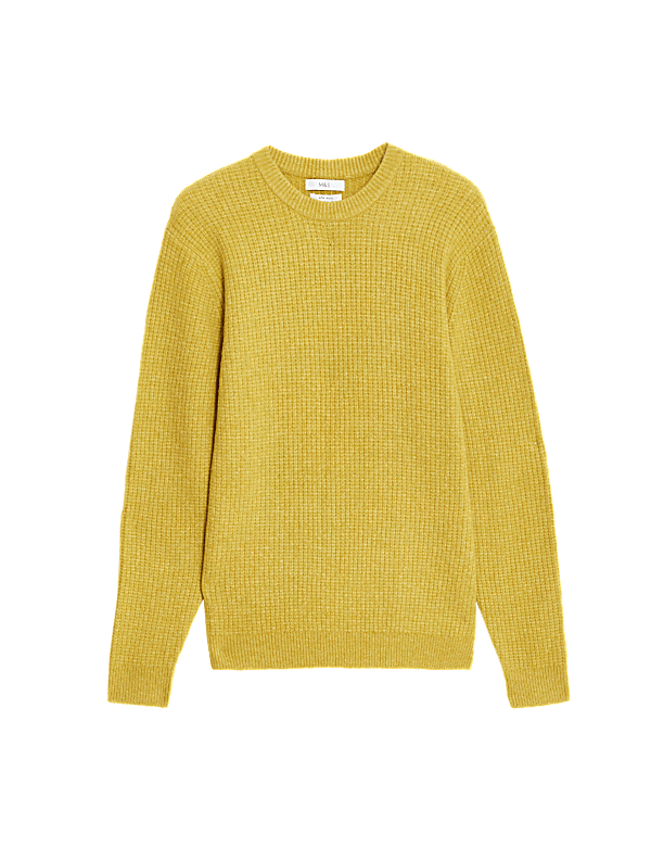 Buy Supersoft Crew Neck Jumper with Wool at Marks Spencer