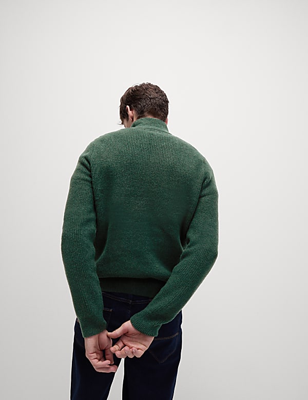 Supersoft Half Zip Jumper with Wool