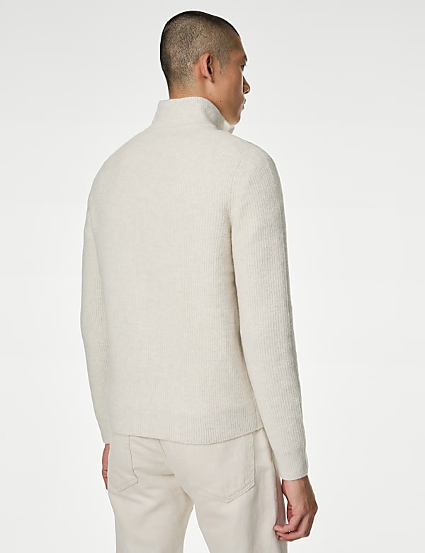 Supersoft Half Zip Jumper with Wool