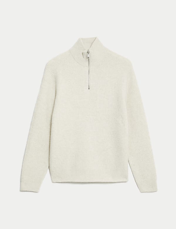 Supersoft Half Zip Jumper with Wool - LU