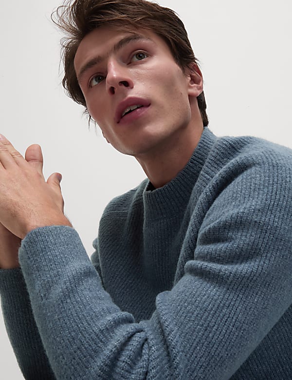 Supersoft High Neck Jumper with Wool - ID