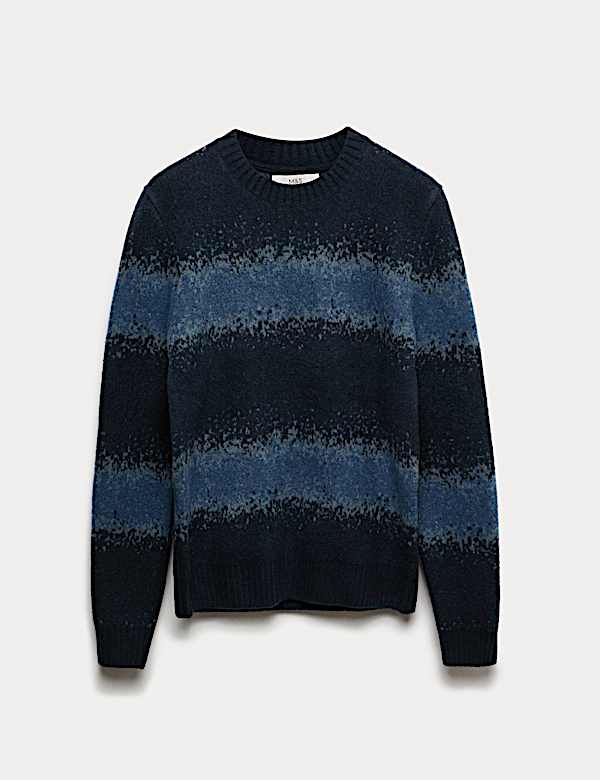 Supersoft Ombre Crew Neck Jumper with Wool - MX