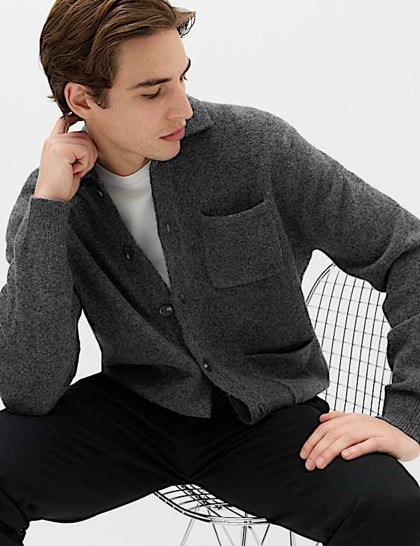 Cardigan pratique confortable &agrave; fermeture boutonn&eacute;e - CH